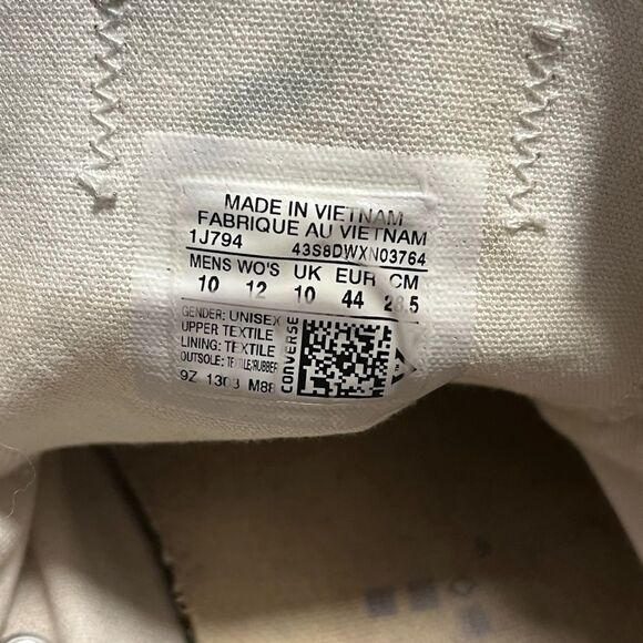 Converse Gray Low Top Men 10 - Picture 2 of 8